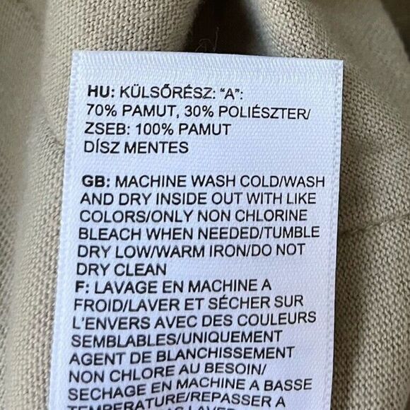 NORTH FACE Sweatpants Womens 3XL Flax Tan Tapered NEW Slim Fit Slit Pockets - Picture 7 of 7